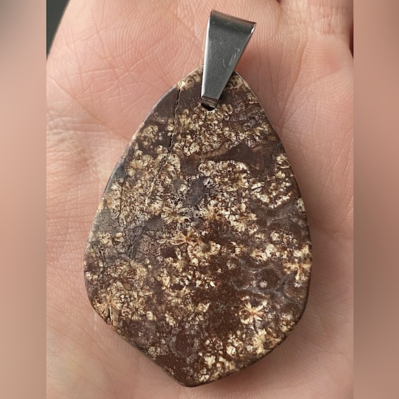 Jasper Pendant Necklace - Picture 2 of 4